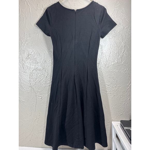 Ruby Ribbon Fit N Flare Skater Dress Black Built in Shapewear Size Small - Picture 4 of 6